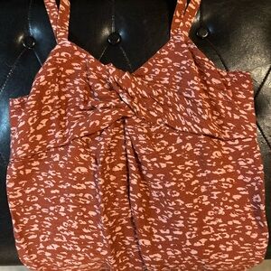 Simply Vera Vera Wang Rust and Pink Camisole